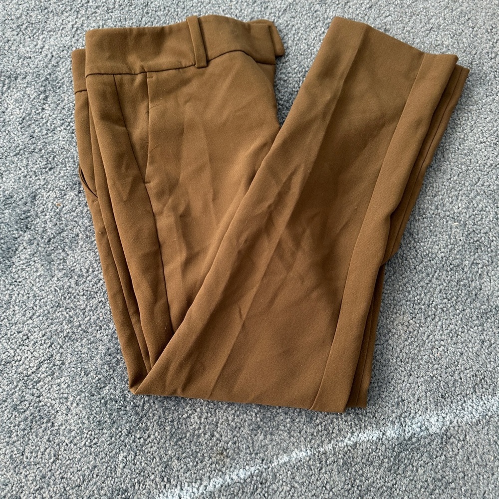 Ann Taylor Olive Green Straight Leg Pants
